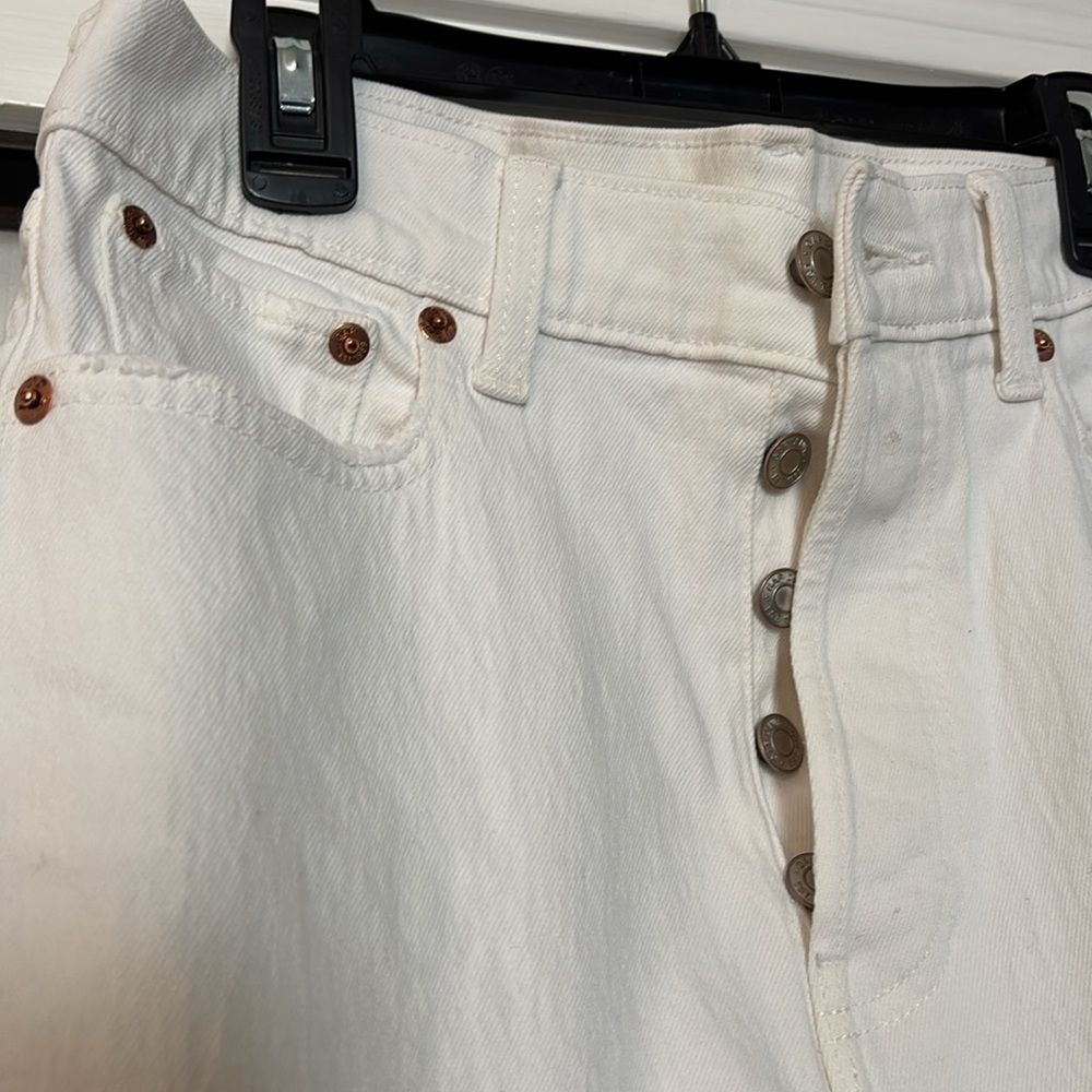 Gap cheeky straight high rise white denim Jeans!!! - Picture 5 of 7